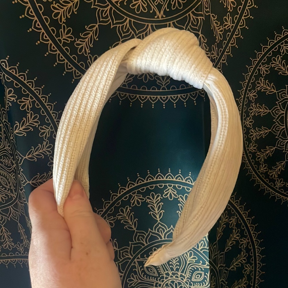 White Knotted Headband
